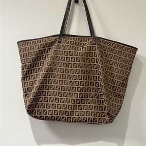 Fendi Brown Monogram Tote Bag